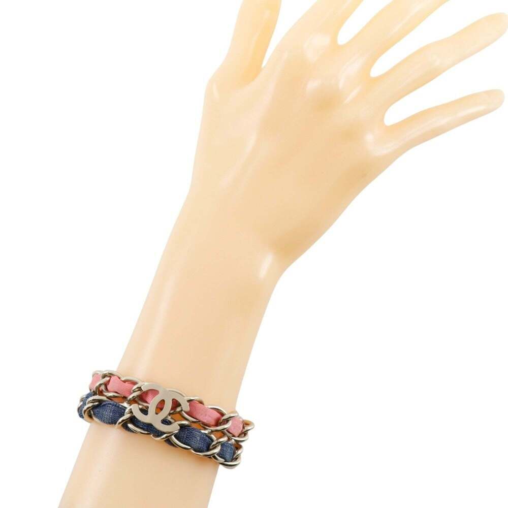 CHANEL Authentic Pink Logo Charm Bracelet - Picture 2 of 5